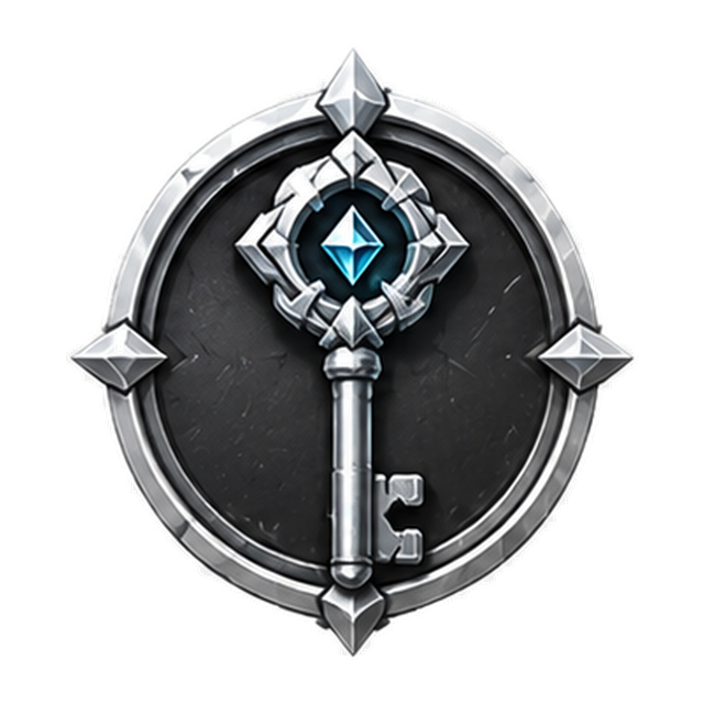 Silver rank badge